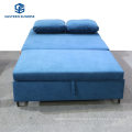 Compact Living Space Velvet Upholstered Modern Convertible Folding Futon Sofa Bed